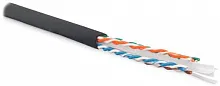 Витая пара Hyperline UUTP4-C6-S23-OUT-LSZH-BK-500 6 Черный 500  м
