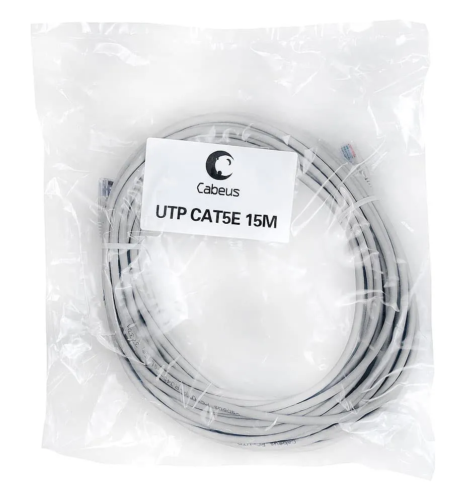 Cabeus PC-UTP-RJ45-Cat.5e-15m