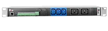 Гор блок розеток Rem-2MC,LINUX,мониторинг,управление,3C13,2C19,1~32А,19",колодка