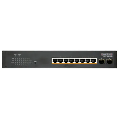 Коммутатор Edge-corE ECS2020-10P (1000 Base-TX (1000 мбит/с), 2 SFP порта)