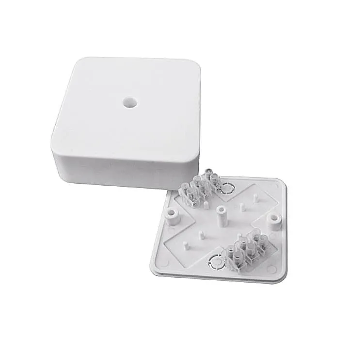 Коробка разветвительная КМР-030-030кг наружная (75х75х26) белая с клеммником EKF