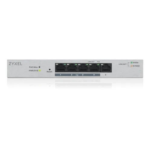 Коммутатор Cisco GS1200-5HP (1000 Base-TX (1000 мбит/с), Без SFP портов)