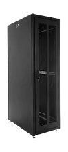 Шкаф телекоммуникационный напольный ЭКОНОМ 48U (600 × 600) дверь перфорированная 2 шт., цвет черный