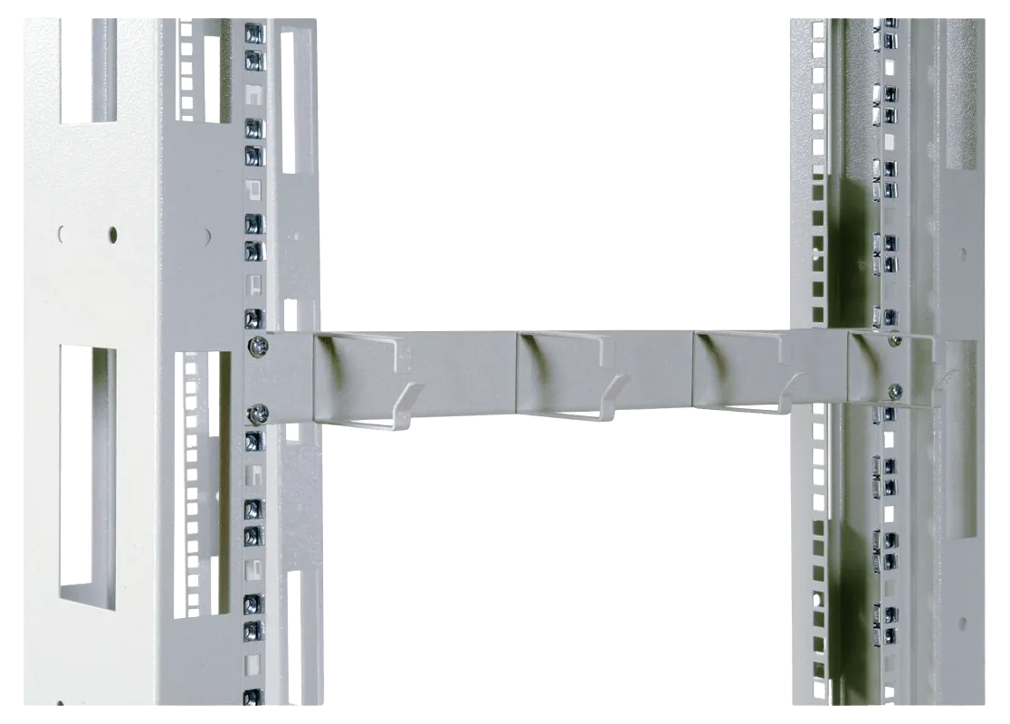 Горизонтальный кабельный органайзер 19" 1U, 4 кольца