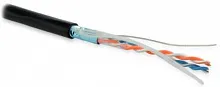 Витая пара Hyperline FUTP2-C5-S24-OUT-PE-BK-500 5 Черный 500  м