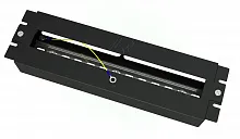 Панель 19" с DIN-рейкой в корпусе черная Rusrack