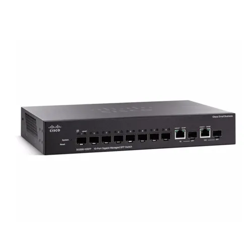 Коммутатор Cisco SG300-10SFP SG300-10SFP-K9-EU (1000 Base-TX (1000 мбит/с))