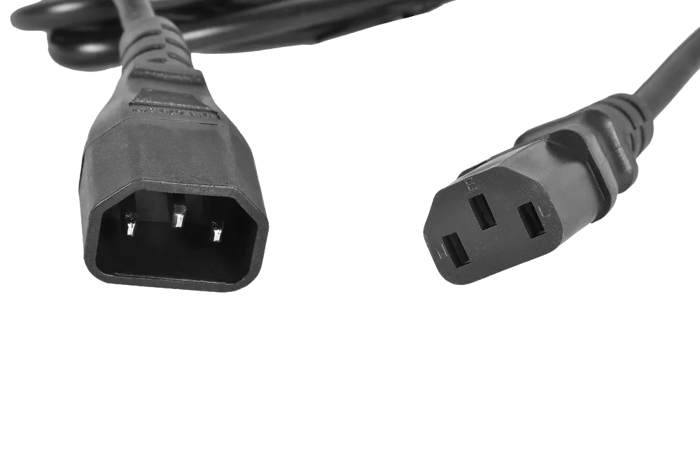 Шнур питания с заземлением IEC 60320 C13/IEC 60320 C14, 10 А / 250 В (3 × 1,0), длина 3 м