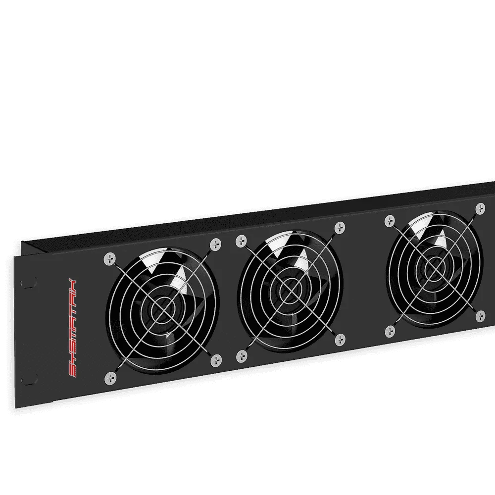 SYSMATRIX FU 0016.900 Модуль вентиляторный горизонтальный 19 дюймов, 3U, 3 вентилятора 120х120мм