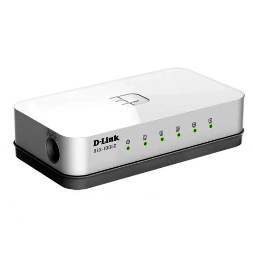 Коммутатор D-link DES-1005C/A1A (100 Base-TX (100 мбит/с), Без SFP портов)