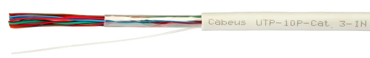 Cabeus UTP-10P-Cat.3-IN