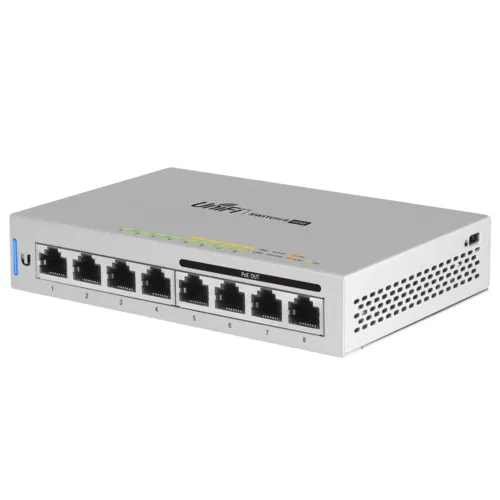 Коммутатор Ubiquiti  US-8 (1000 Base-TX (1000 мбит/с), Без SFP портов)