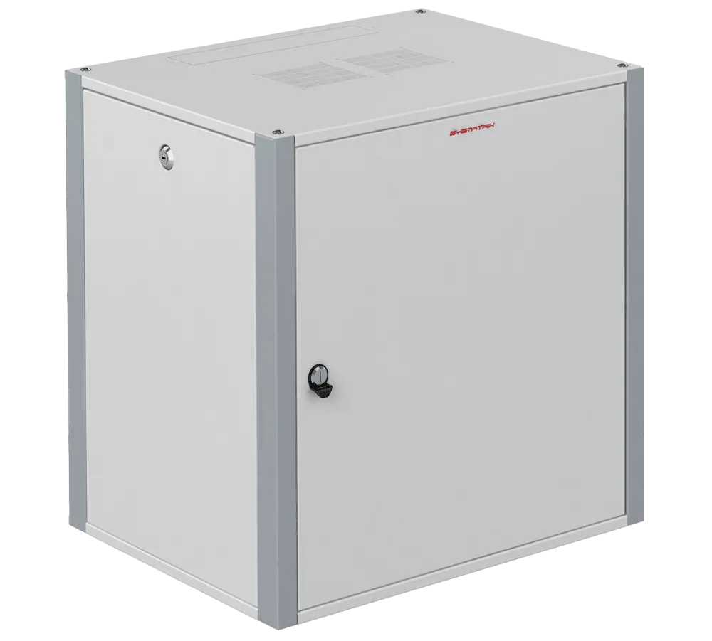 SYSMATRIX WP 6422.720 Шкаф телекоммуникационный настенный 19" 22U 600x450x1040mm (ШхГхВ) дверь металл, цвет серый (RAL 7035/RAL7000)