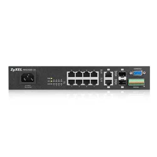 Коммутатор Zyxel MES3500-10-EU01V1F (100 Base-TX (100 мбит/с), 4 SFP порта)