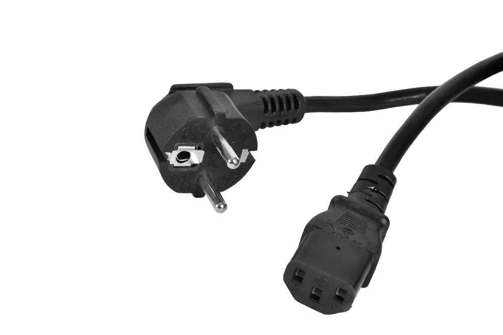 Шнур питания с заземлением IEC 60320 C13/Schuko, 10 А / 250 В (3 × 1,0), длина 5 м