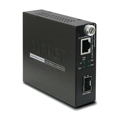 Медиаконвертор Planet GST-805A, управляемый 10/100/1000TX-1000mini GBIC