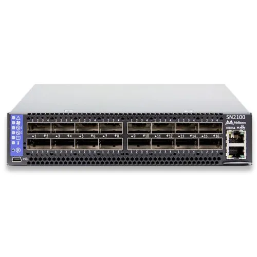 Коммутатор Mellanox MSN2100-CB2F (Без LAN портов, 16 SFP портов)
