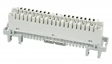 Плинт размыкаемый Cabeus DM-10P-P 19" на 10 пар, для крепления на штанге, маркировка 0-9