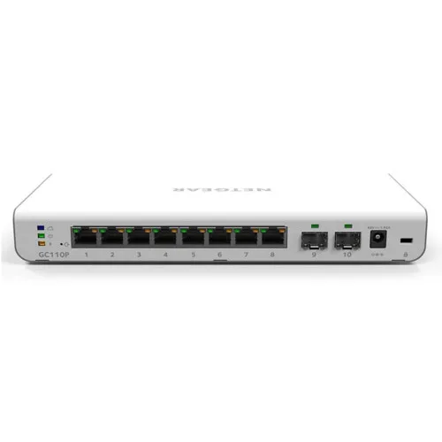 Коммутатор NETGEAR GC110P-100PES (1000 Base-TX (1000 мбит/с), 2 SFP порта)