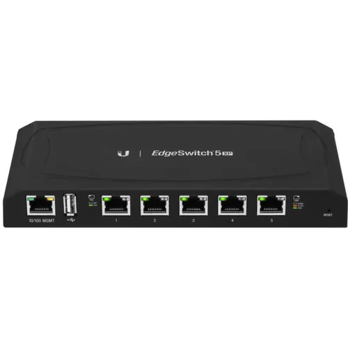 Коммутатор Ubiquiti  EdgeSwitch 5xGE RJ-45 ES-5XP (1000 Base-TX (1000 мбит/с), Без SFP портов)