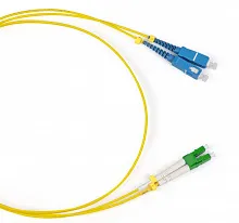Патч-корд оптический duplex LC/APC-SC/UPC 9/125 sm 20м LSZH Cabeus