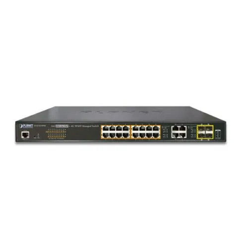 Коммутатор Planet GS-4210-16P4C (1000 Base-TX (1000 мбит/с), 4 SFP порта)