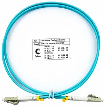 Патч-корд оптический duplex LC-LC 50/125 mm OM3 1м LSZH Cabeus
