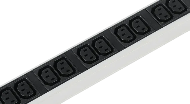 Вертикальный блок розеток Rem-16 с выкл., 14 IEC 60320 C13, 10 C19, вход C20 16A, алюм., 33-48U