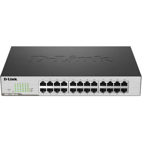 Коммутатор D-link DGS-1100-24 (1000 Base-TX (1000 мбит/с), Без SFP портов)