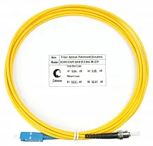 Патч-корд оптический simplex SC-ST 9/125 sm 3м LSZH Cabeus