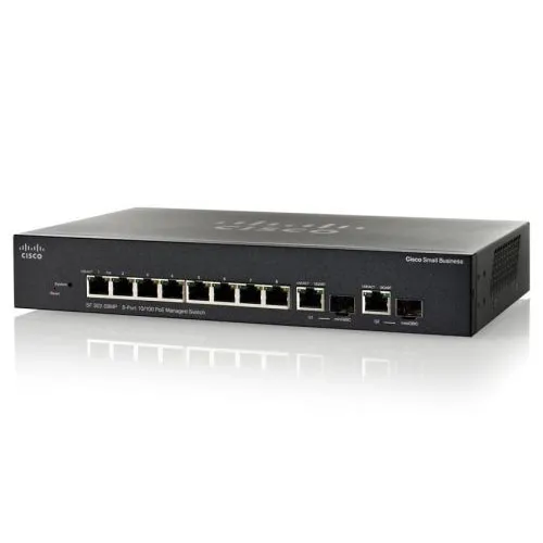 Коммутатор Cisco Small Business SF302-08MP SRW208MP-K9-EU (100 Base-TX (100 мбит/с))