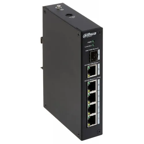 Коммутатор Dahua DH-PFL2106-4ET-96 (1000 Base-TX (1000 мбит/с), Без SFP портов)