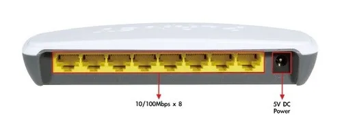 Коммутатор Planet SW-804 (100 Base-TX (100 мбит/с), Без SFP портов)