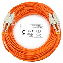 Патч-корд оптический duplex SC-SC 62,5/125 mm 20м LSZH Cabeus