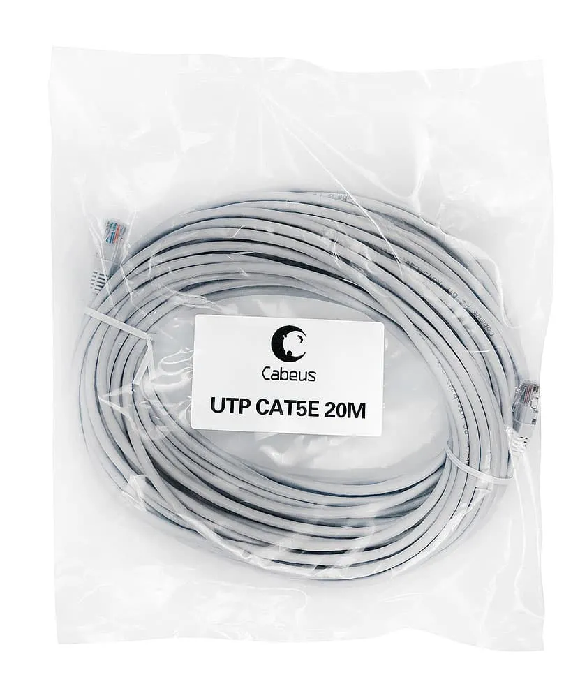 Cabeus PC-UTP-RJ45-Cat.5e-20m