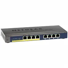 Коммутатор NETGEAR GS108PE-300EUS (1000 Base-TX (1000 мбит/с), Без SFP портов)