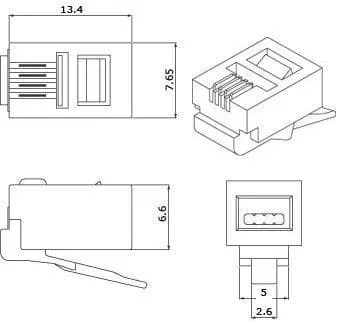Cabeus PLUG-4P4C