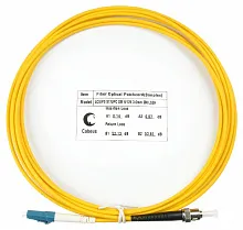 Патч-корд оптический simplex LC-ST 9/125 sm 3м LSZH Cabeus
