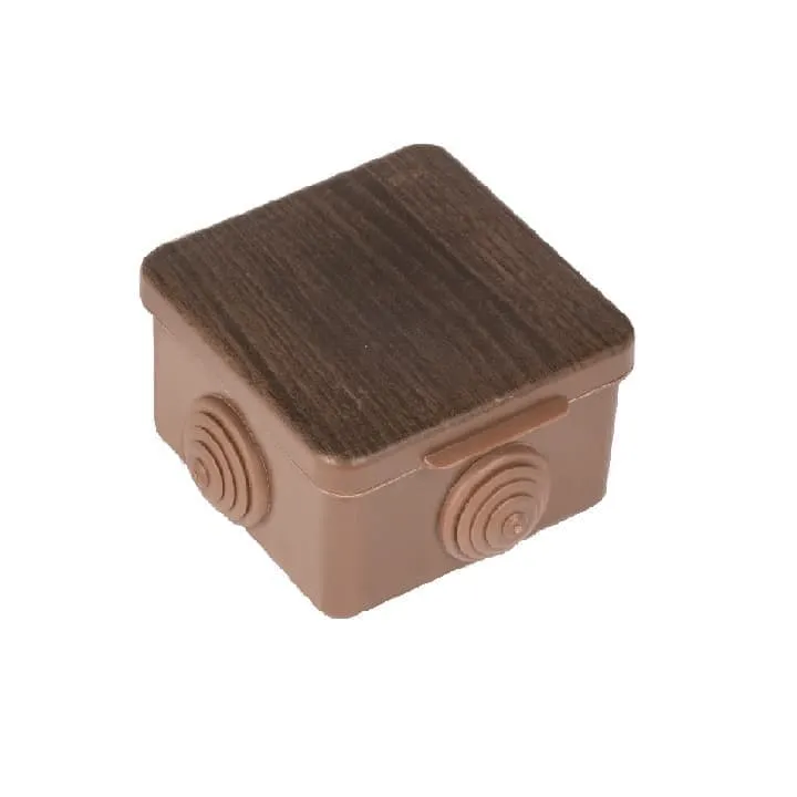 Коробка распаячная КМР-030-036  пылевлагозащитная, 4 мембр.ввода (65х65х50) тёмн. дер. EKF