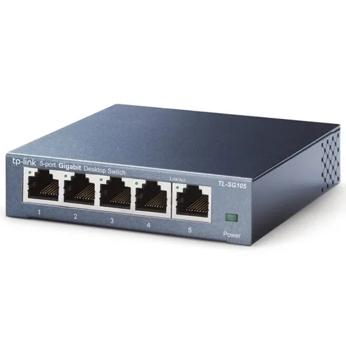 Коммутатор TENDA SG105 (1000 Base-TX (1000 мбит/с), Без SFP портов)