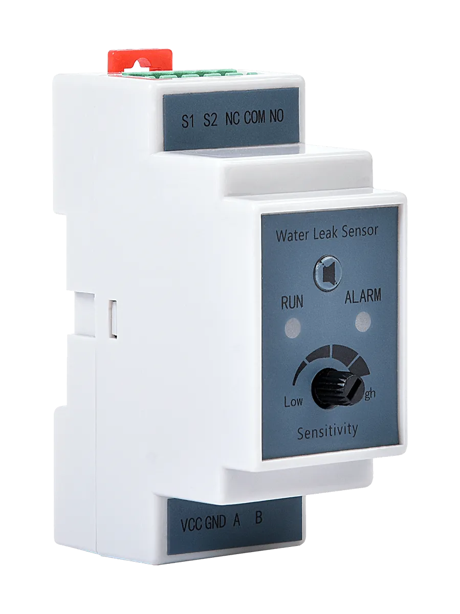 Модуль обнаружения протечки R-WL-1S, реле NO/NC + Modbus, установка на DIN-рейку, питание 10-30 VDC