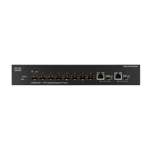 Коммутатор Cisco SG300-10SFP SG300-10SFP-K9-EU (1000 Base-TX (1000 мбит/с))