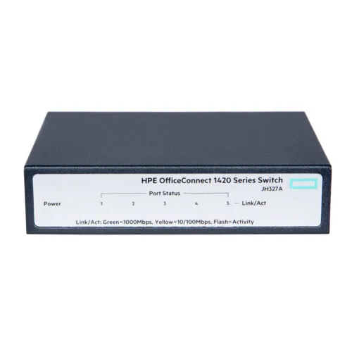 Коммутатор HPE 1420 5G Switch JH327A (1000 Base-TX (1000 мбит/с), Без SFP портов)
