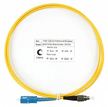 Патч-корд оптический simplex SC-FC 9/125 sm 1,5м LSZH Cabeus