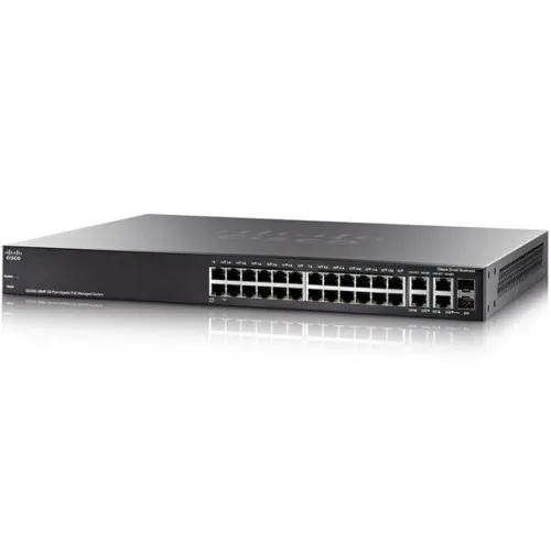 Коммутатор Cisco SB SG350-28MP-K9-EU (1000 Base-TX (1000 мбит/с), 2 SFP порта)