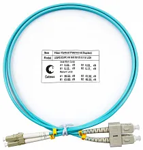 Патч-корд оптический duplex LC-SC 50/125 mm OM3 1м LSZH Cabeus