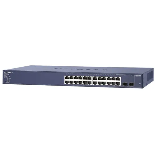 Коммутатор NETGEAR GS724TP-200EUS (1000 Base-TX (1000 мбит/с), 2 SFP порта)