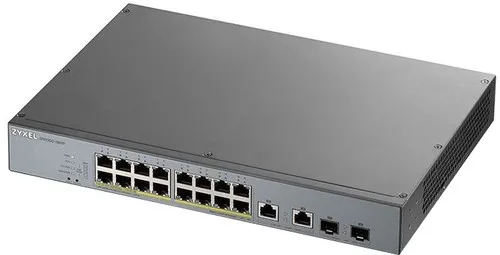 Коммутатор Zyxel GS1350-26HP-EU0101F (1000 Base-TX (1000 мбит/с), 2 SFP порта)