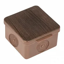 Коробка распаячная КМР-030-037 пылевлагозащ. без мембр. вводов (65х65х50) светл. дер. EKF