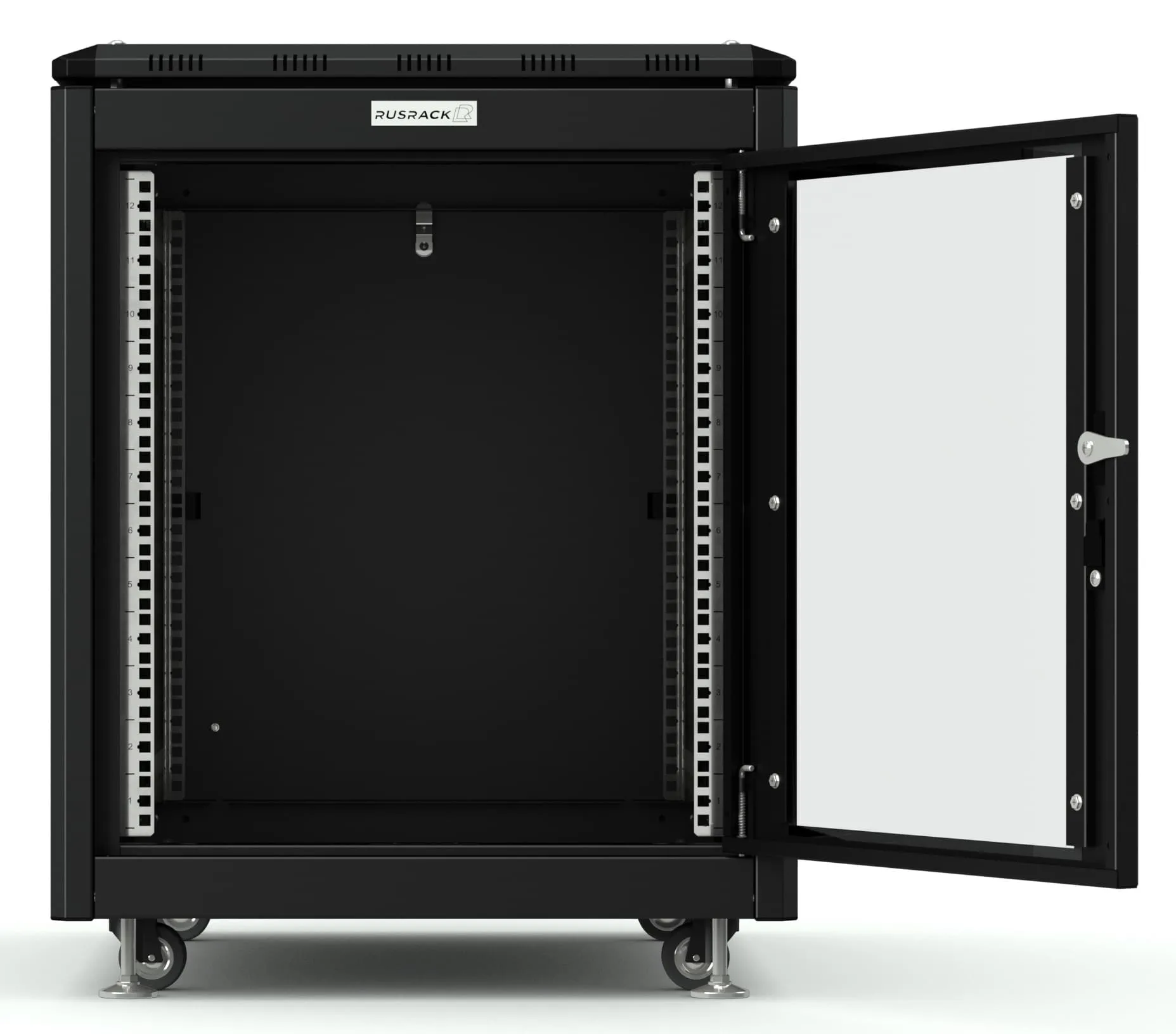 RUSRACK напольный 12U 600х800, черный